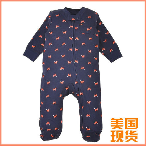 新生儿男童长袖连体衣特价清仓