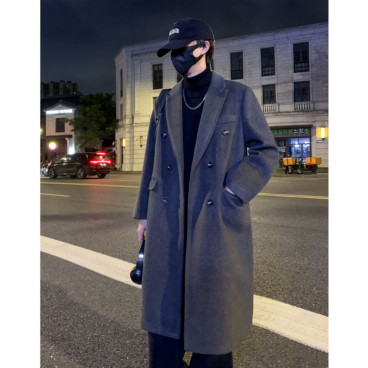 502-2-N012-P128现货毛呢大衣中长款男女冬季长款过膝风衣控168，男装风衣，星座502-2（原1014A）