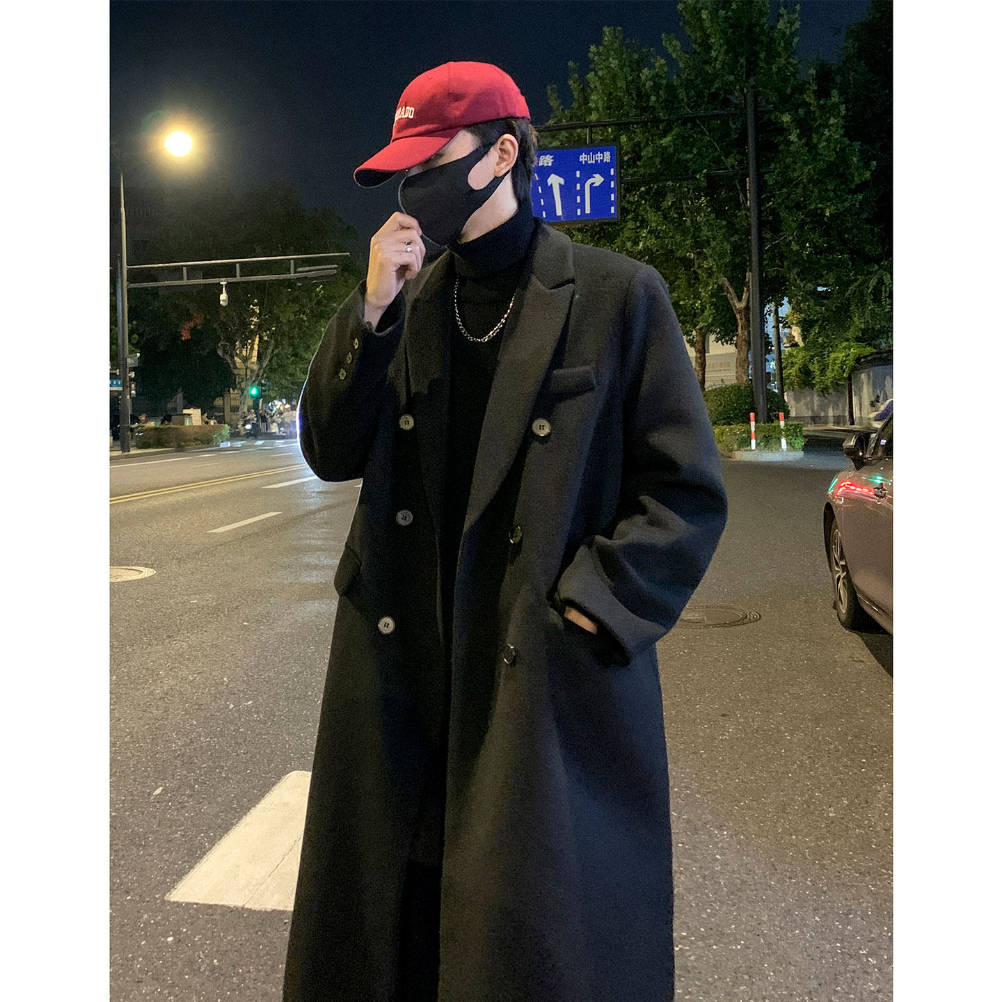 502-2-N012-P128现货毛呢大衣中长款男女冬季长款过膝风衣控168，男装风衣，星座502-2（原1014A）