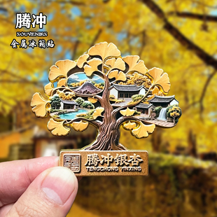 云南腾冲金属冰箱贴磁吸城市地标文创旅游纪念品装饰品伴手礼送人