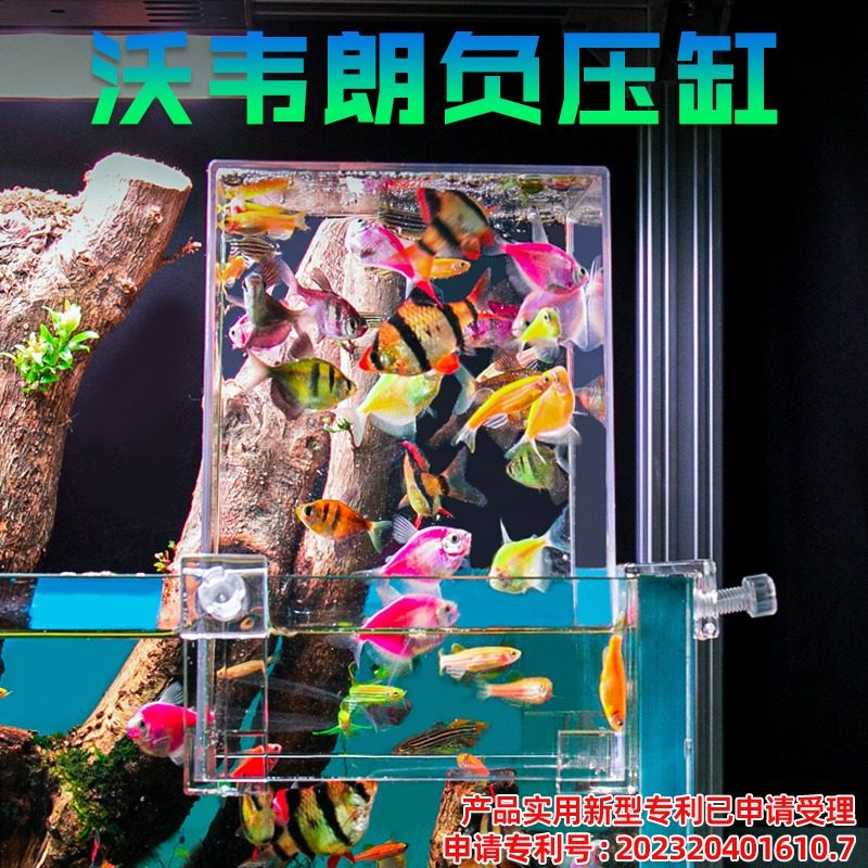 沃韦朗负压鱼缸真空悬浮小型鱼缸
