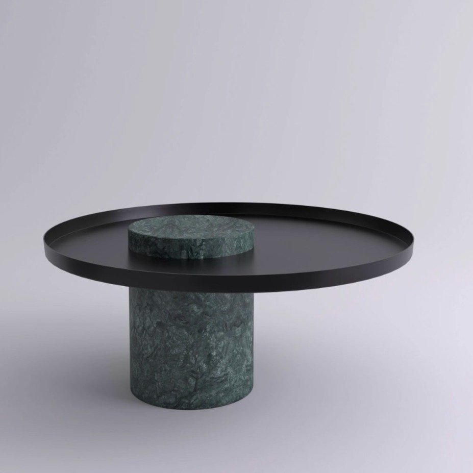 【官方授权】法国La Chance Salute茶几大理石金属现代边桌休闲桌