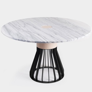 【官方授权】法国La Chance Mewoma大理石圆餐桌简约时尚款圆桌