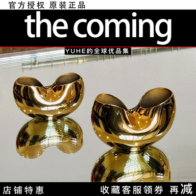 【官方授权】the coming元宝双口瓶陶瓷花瓶居家装饰摆件好运纳福