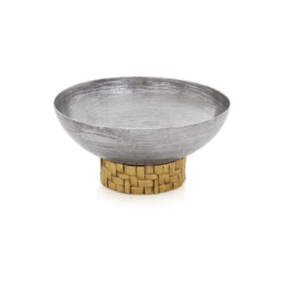 【官方授权】美国Michael Aram Palm棕榈坚果碗银色居家装饰摆件