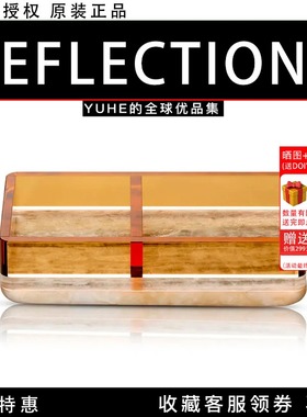 【官方授权】丹麦Reflections Treasures Tray切割水晶玻璃装饰盘