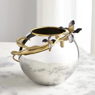 【官方授权】美国Michael Aram Black lris鸢尾花花瓶桌面插花器