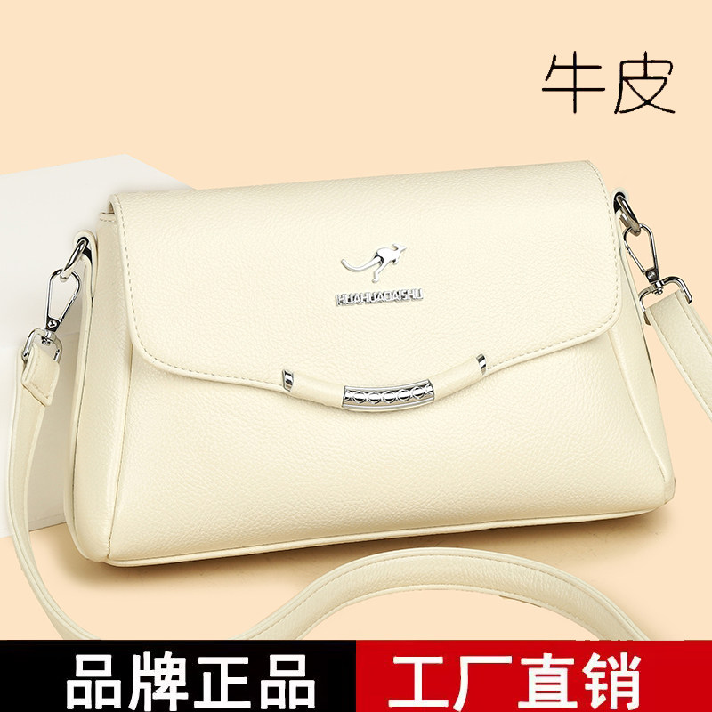 专柜小包包真皮女包2026新款时尚百搭单肩斜挎包女士妈妈包小方包