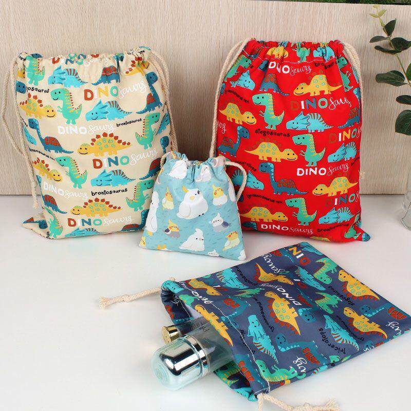 化妆品布袋子旅行整理衣物幼儿园卡通抽绳束口袋学生收纳袋零钱包
