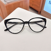 超大松弛素颜大框猫眼近视眼镜框架女潮百搭显瘦可配有度数变色