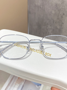 近视眼镜小方框半钛防蓝光女网红款男可配防蓝光有高度数平光架