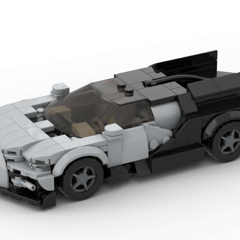 MOC-187271布加迪陀飞轮 speed8格车国产积木DIY玩具积木跑车