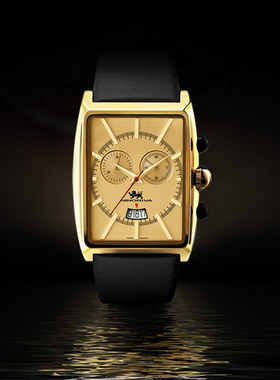 皮带方形手表男长方形男士女士小众复古石英表正品方表盘方块新款