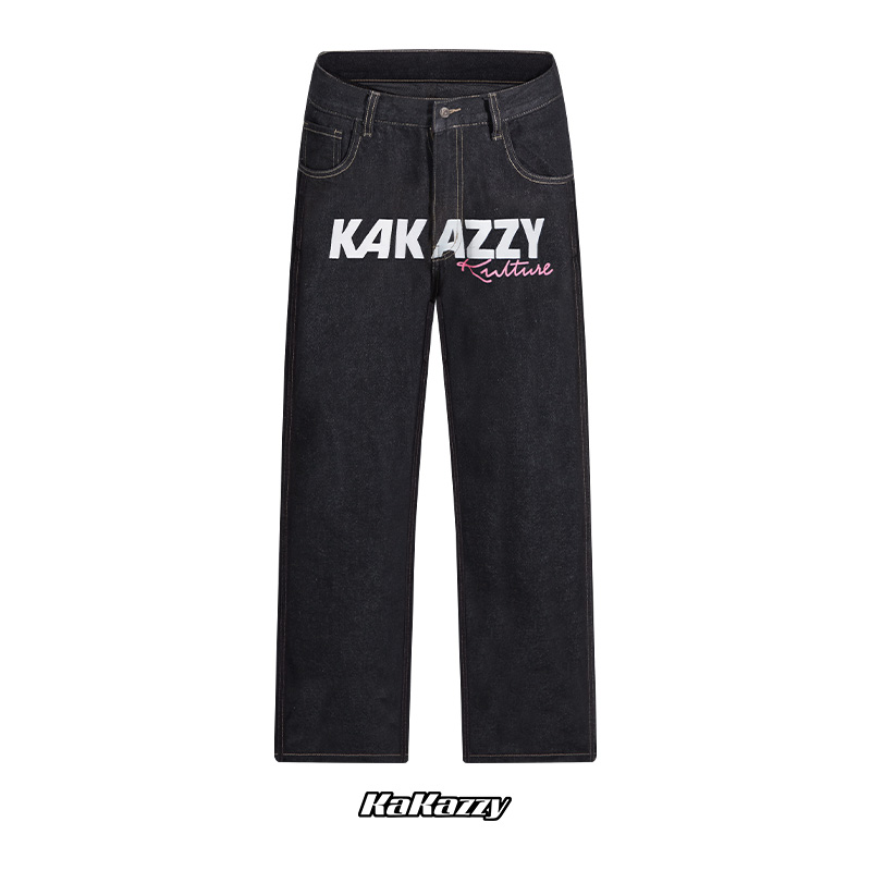 KAKAZZY四季印花牛仔裤长裤男女