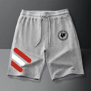 法国公鸡宽松潮牌短裤男五分裤松紧腰休闲潮流时尚百搭夏季薄款