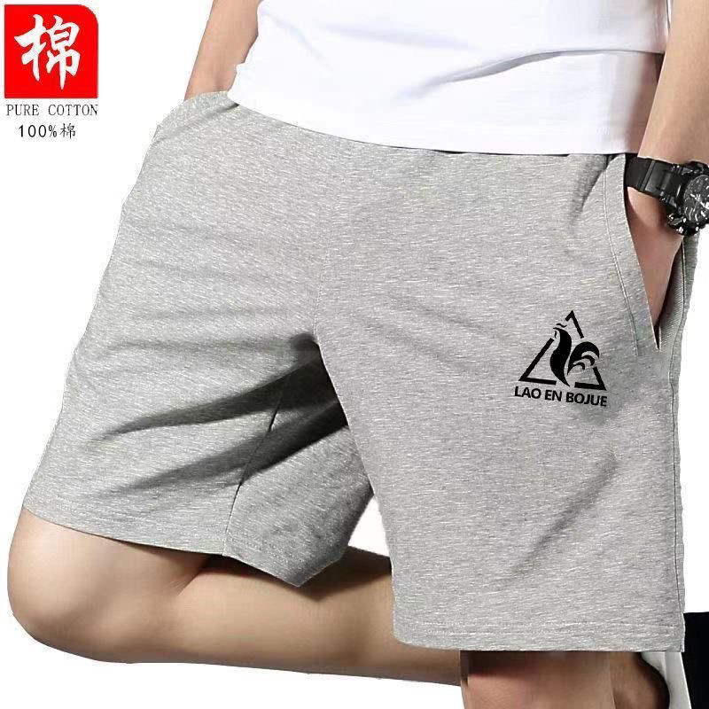 法国公鸡棉质新款五分裤子男士夏季百搭舒适宽松潮牌休闲运动短裤