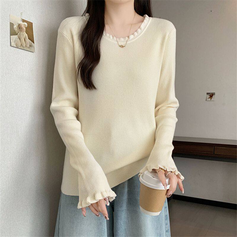 300斤大码女装胖mm设计感遮肚显瘦木耳边长袖打底衫秋冬内搭上衣2,女装/女士精品,T恤,淘宝优惠券,粉丝福利购,淘宝优惠卷