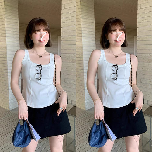 吊带背心无袖韩版大码女装