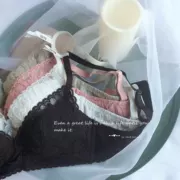 Cao cấp Su su-free gợi cảm ren Pháp lãng mạn ba ngực tụ tập bên corset nữ áo ngực mỏng - Bộ đồ lót