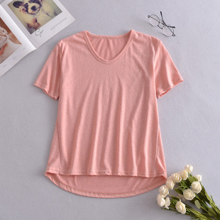 T恤宽松遮肉显瘦上衣6003 短袖 清仓断码 断色处理捡漏纯色圆领薄款