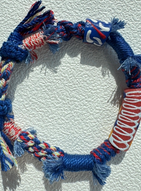 藏式手绳手搓棉线手工编织琉璃非洲节日礼物送朋友聚会礼品改手围