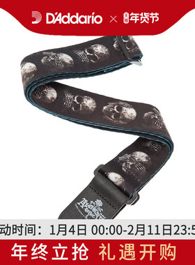达达里奥Alchemy Gothic系列哥特式签名款个性皮革吉他背带50AL01