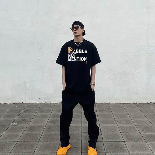 美式重磅DoubleR印花短袖