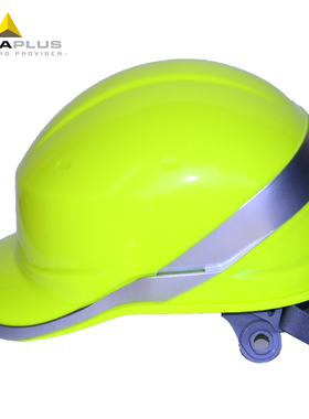 正品代尔塔102018 安全帽工地工作施工防砸帽抗震工ABS材质荧光条