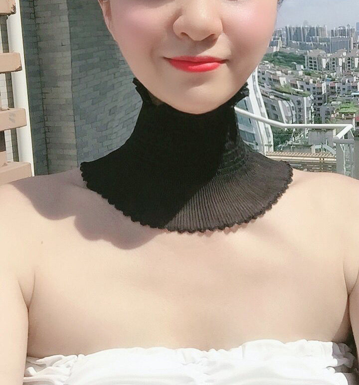 宽边颈带弹力布艺项链遮挡遮疤简约超宽脖链颈部装饰锁骨脖子饰品