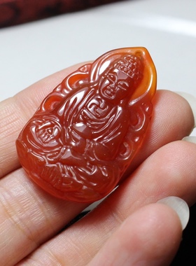 红玛瑙本命佛属羊猴守护神2025生肖男女饰品大日如来菩萨项坠吊坠