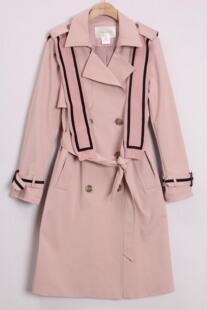 朵以2021年秋装 风衣翻领海军风带披肩外套中长36TQ727010 专柜正品