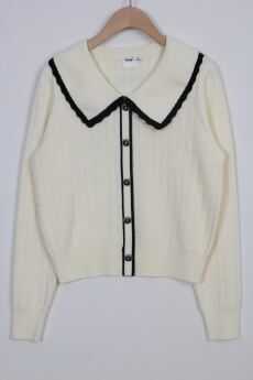 duoyi朵以2023冬季新款时尚甜美套头针织衫毛衣38DD530130