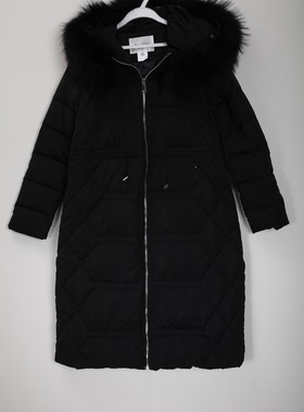 朵以专柜正品2020冬季新款大毛领羽绒服修身加厚33DD912056