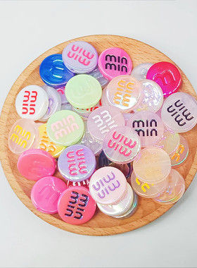 亚克力uv实色粉色透明炫彩马贝minm片珠子diy饰品配件手机链材料
