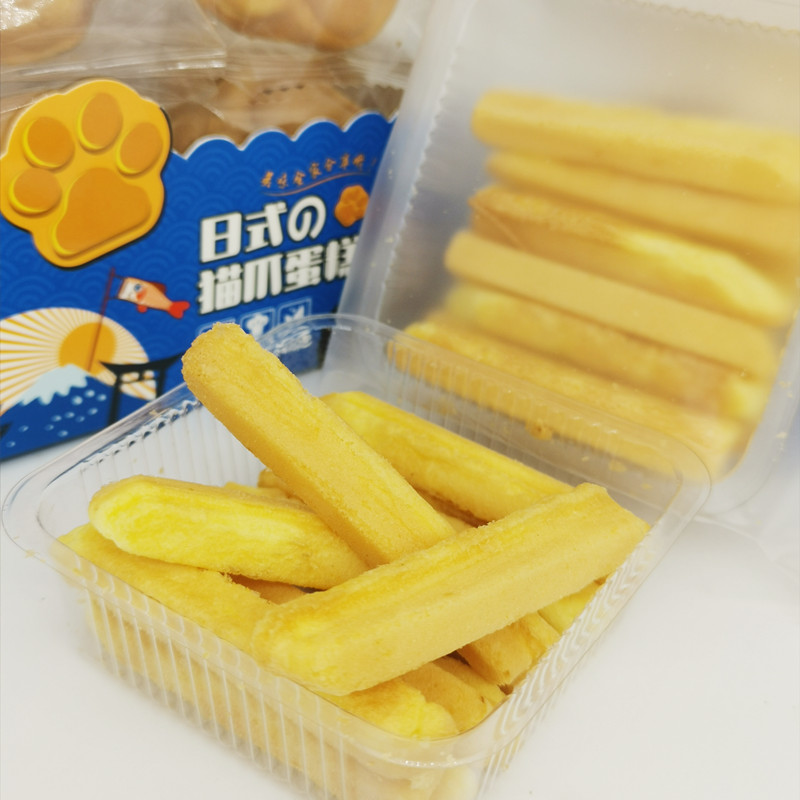 布丁糖糖日式手指抓握蛋糕 猫爪蛋糕 非油炸 精心烘焙 儿童零食