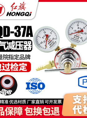 厂家直销 红旗牌仪表氮气减压阀YQD-07型YQD-06型YQD-37A压力调节
