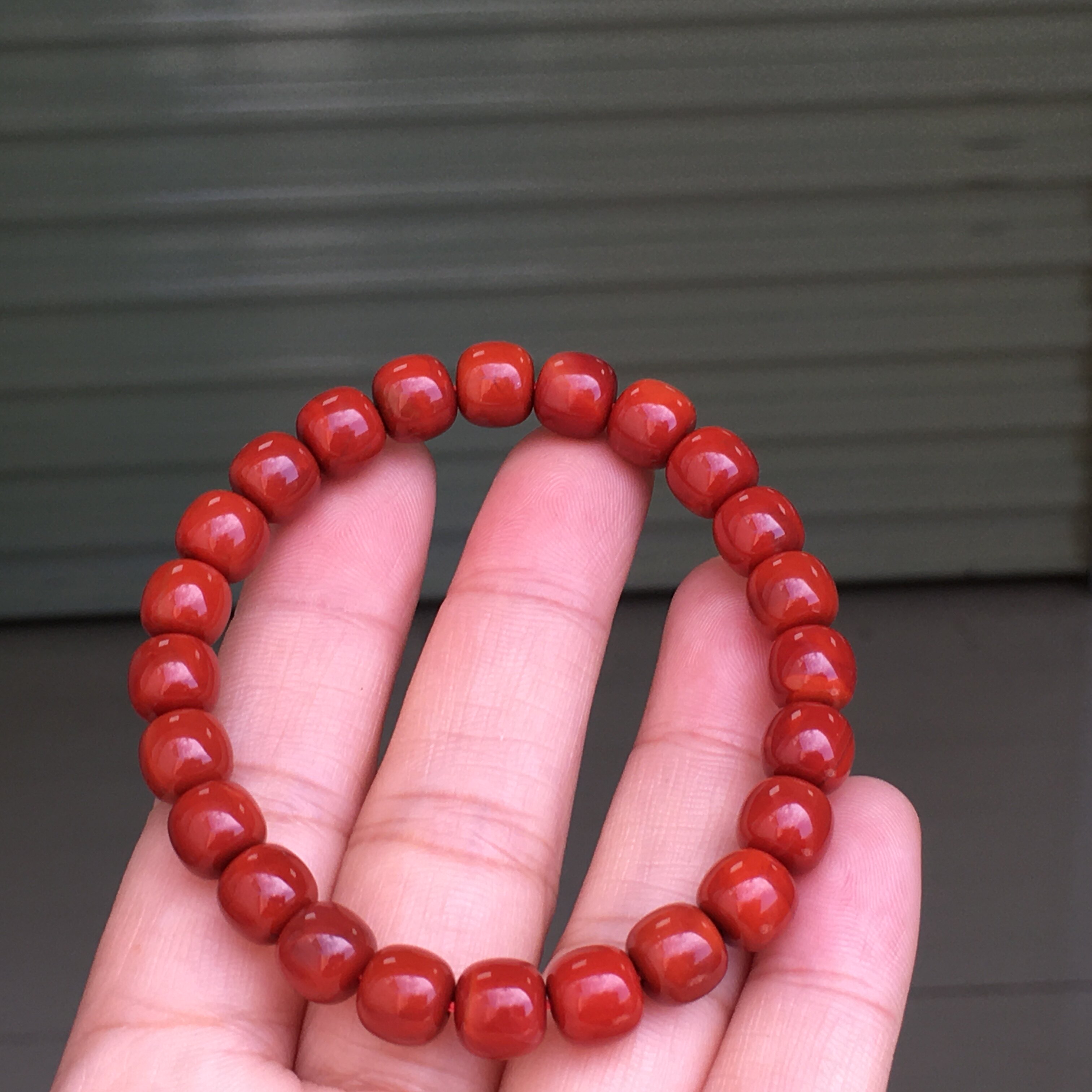 南红玛瑙手串手链瓦西料柿子红手串手串佛珠手串吊坠