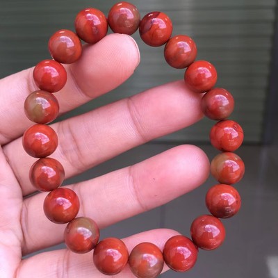 南红玛瑙天然南红玛瑙手串手链女款随行毛衣链吊坠柿子红铁皮包浆