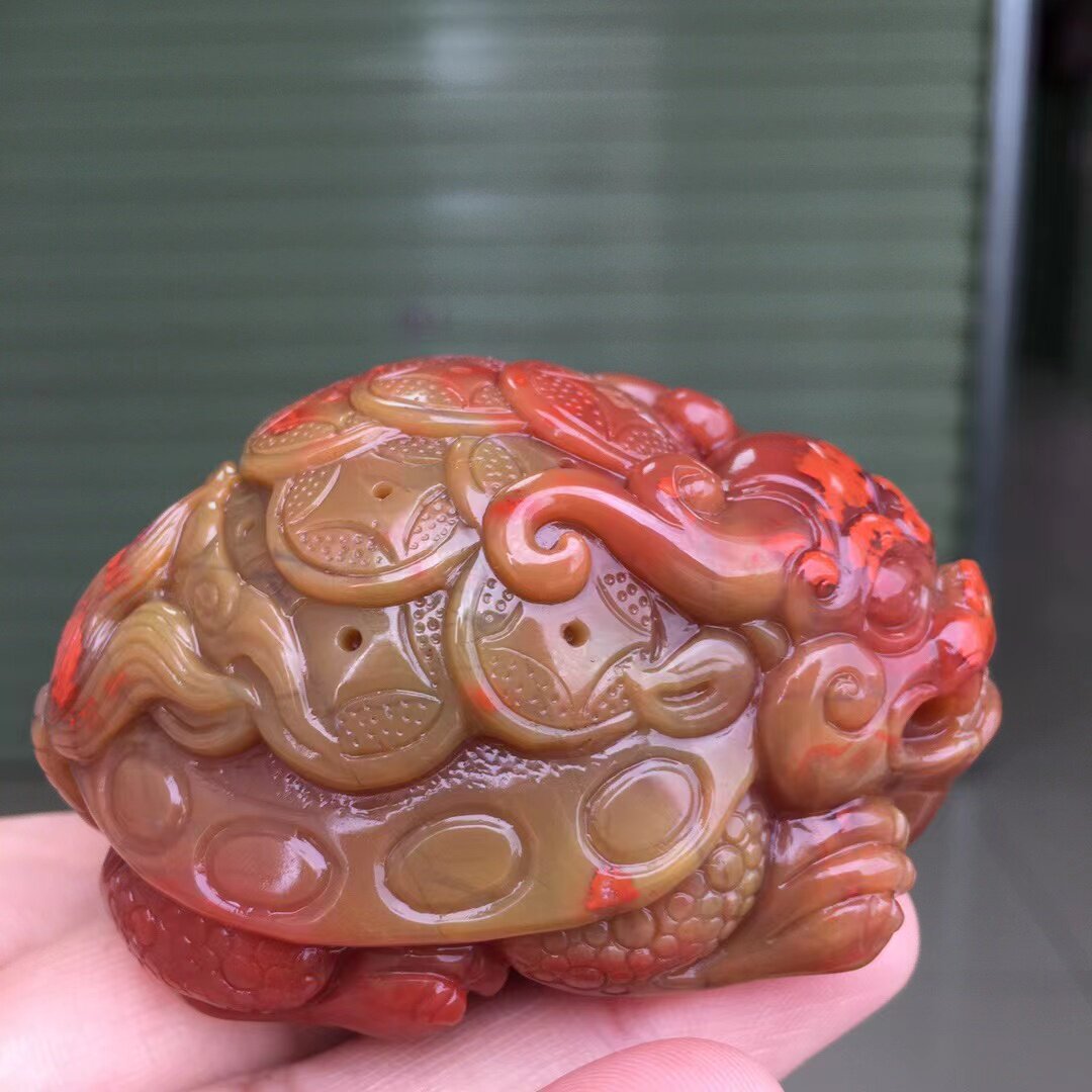 天然南红玛瑙手串手链女款随行老型手链手串佛珠满色满肉龙龟