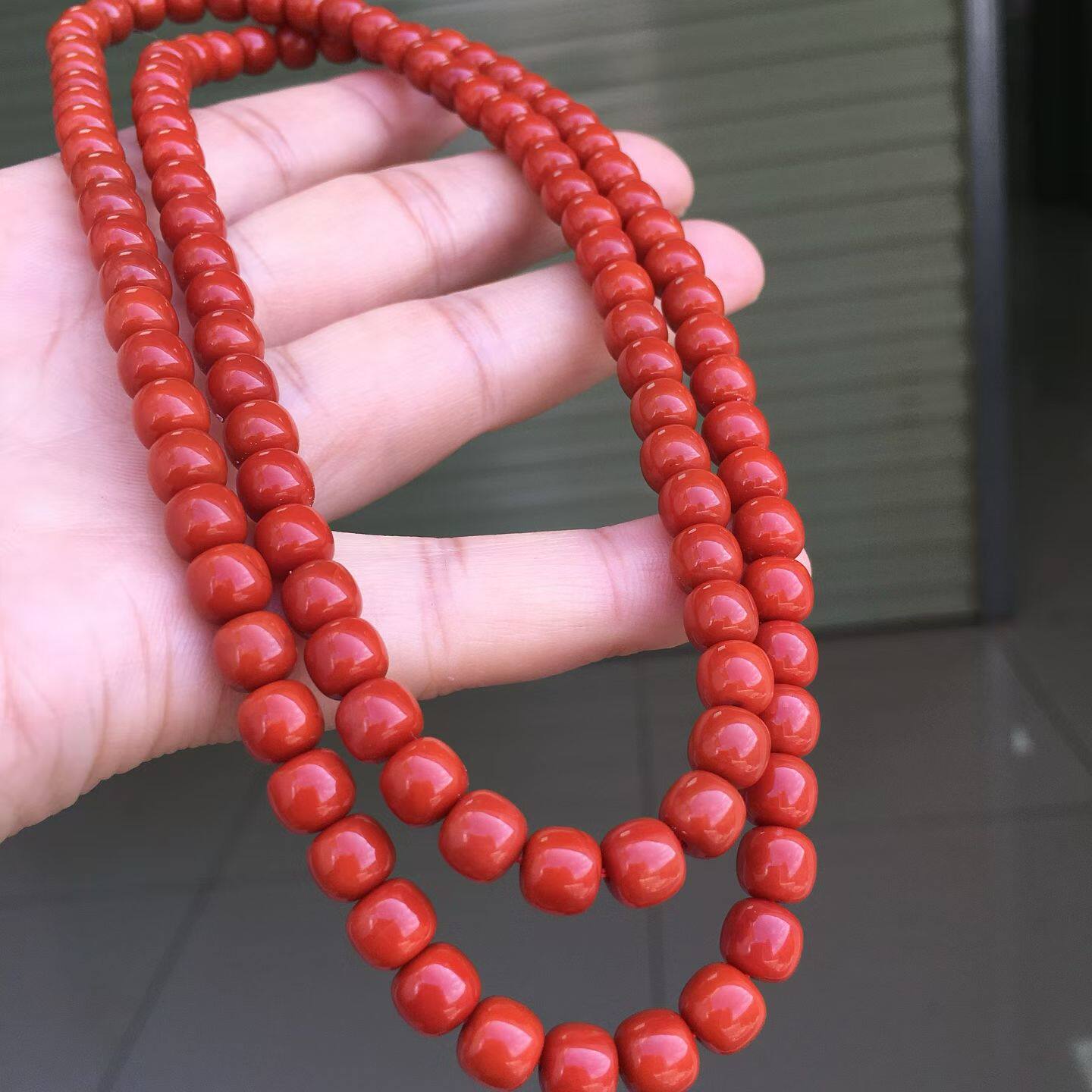 南红玛瑙天然南红玛瑙手串佛珠多圈满肉本命年手链火焰纹108