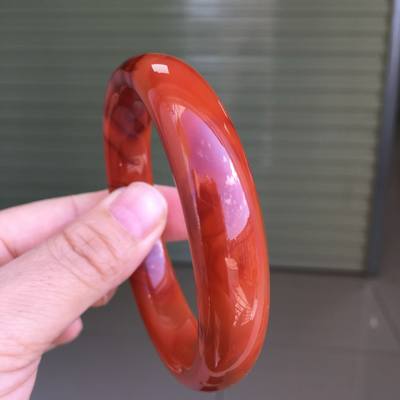 南红玛瑙天然南红玛瑙手镯冰飘俏色玉石手环瓦西料