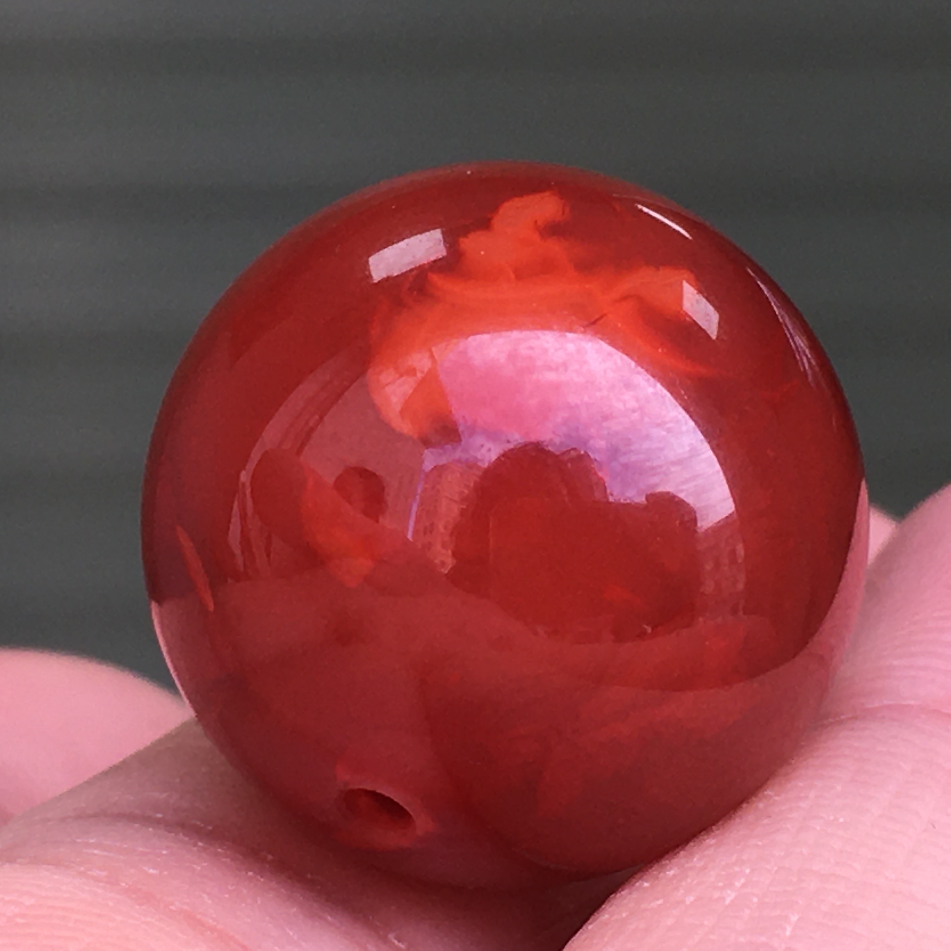 手串手链瓦西料柿子红散珠2.0宝山南红镶嵌戒指佛珠满色满肉