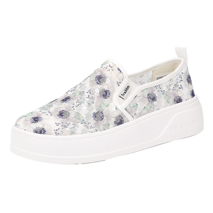 Tt&Mm/汤姆斯女鞋新款夏季鞋蕾丝懒人透气布鞋厚底网面休闲板鞋女