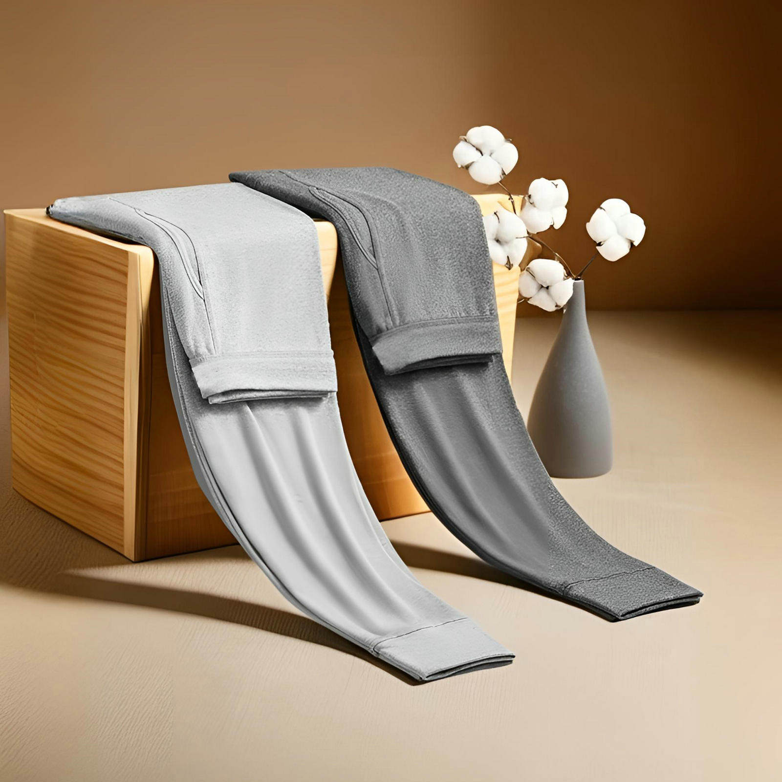 秋裤男款纯棉全棉薄款保暖裤宽松打底裤棉毛裤线裤高腰加肥加大