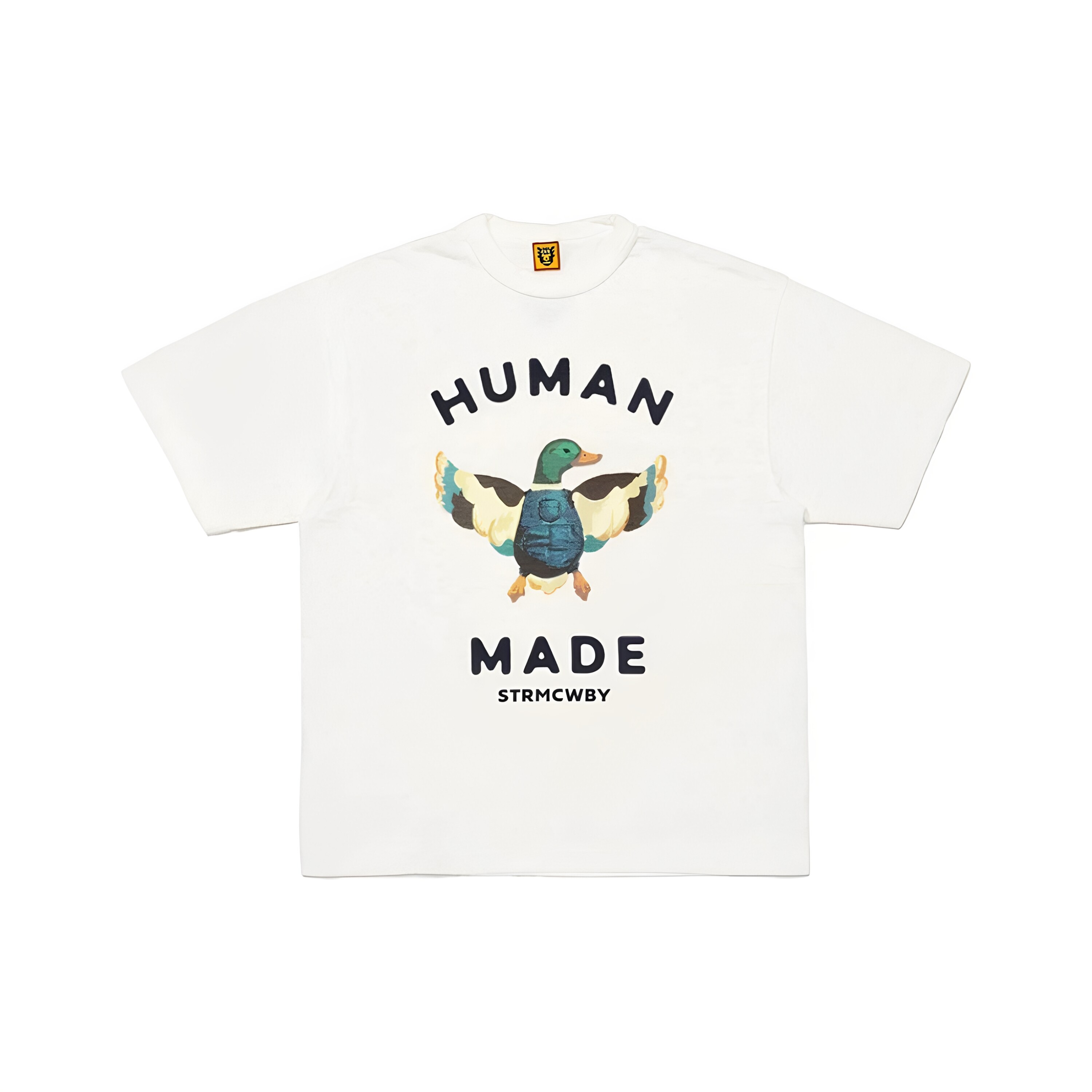 HUMAN MADE 26SS 鸭子动物印花图案圆领短袖纯棉T恤 男女同款