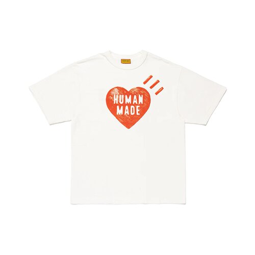 HUMAN MADE SS26 心形logo印花圆领舒适短袖T恤 男女同款