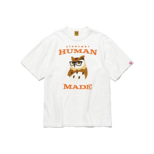 HUMAN MADE SS26 520系列 字母卡通猫头鹰图案印花T恤 男女同款