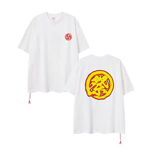 BEAMS JAPAN 日系 红绳圆领宽松休闲打底衫纯棉短袖T恤男女情侣夏