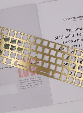 GH60机械键盘 60%铜定位板61/左移64配列 GK64X 61X分裂空格模块