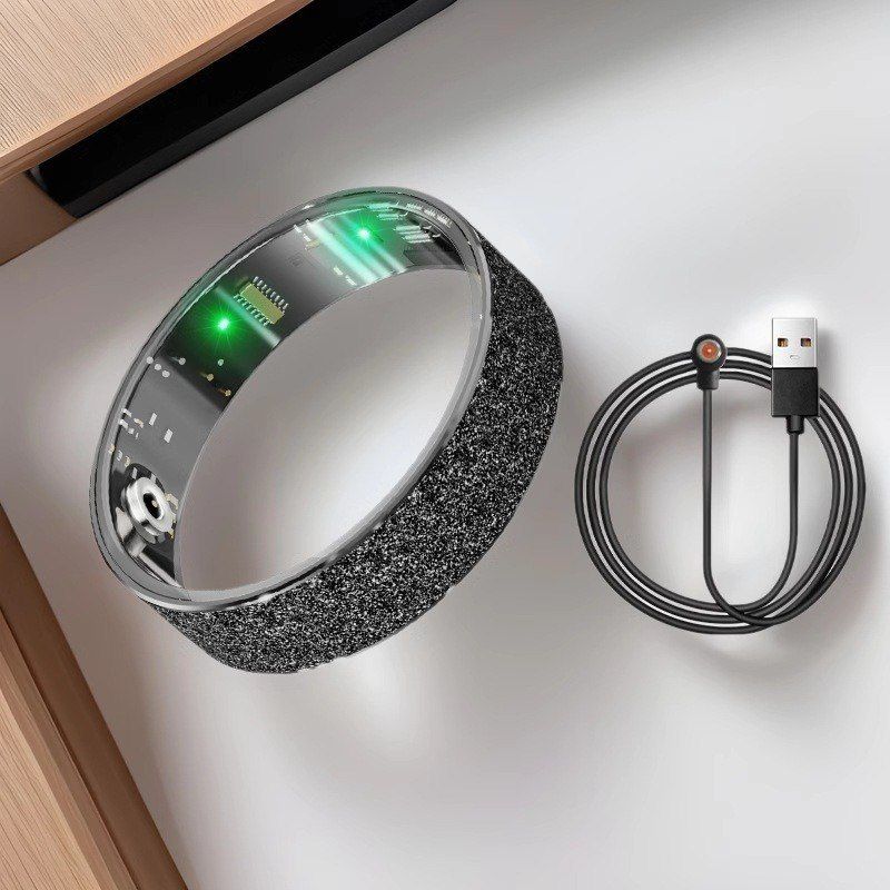 V3疯抢超薄高端跨境磨砂智能戒指心率血氧户外运动计步睡眠健康